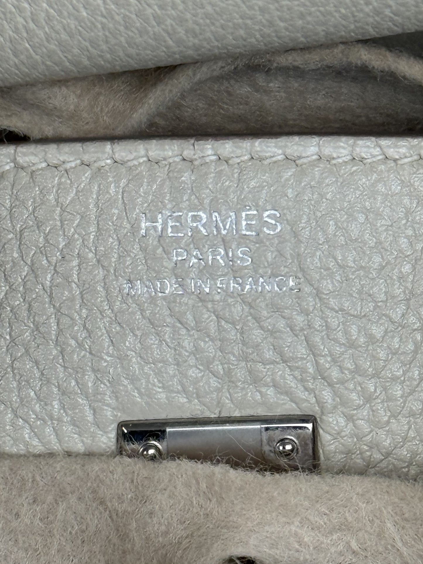 Hermes Craie Togo & Palladium Hardware Birkin 25