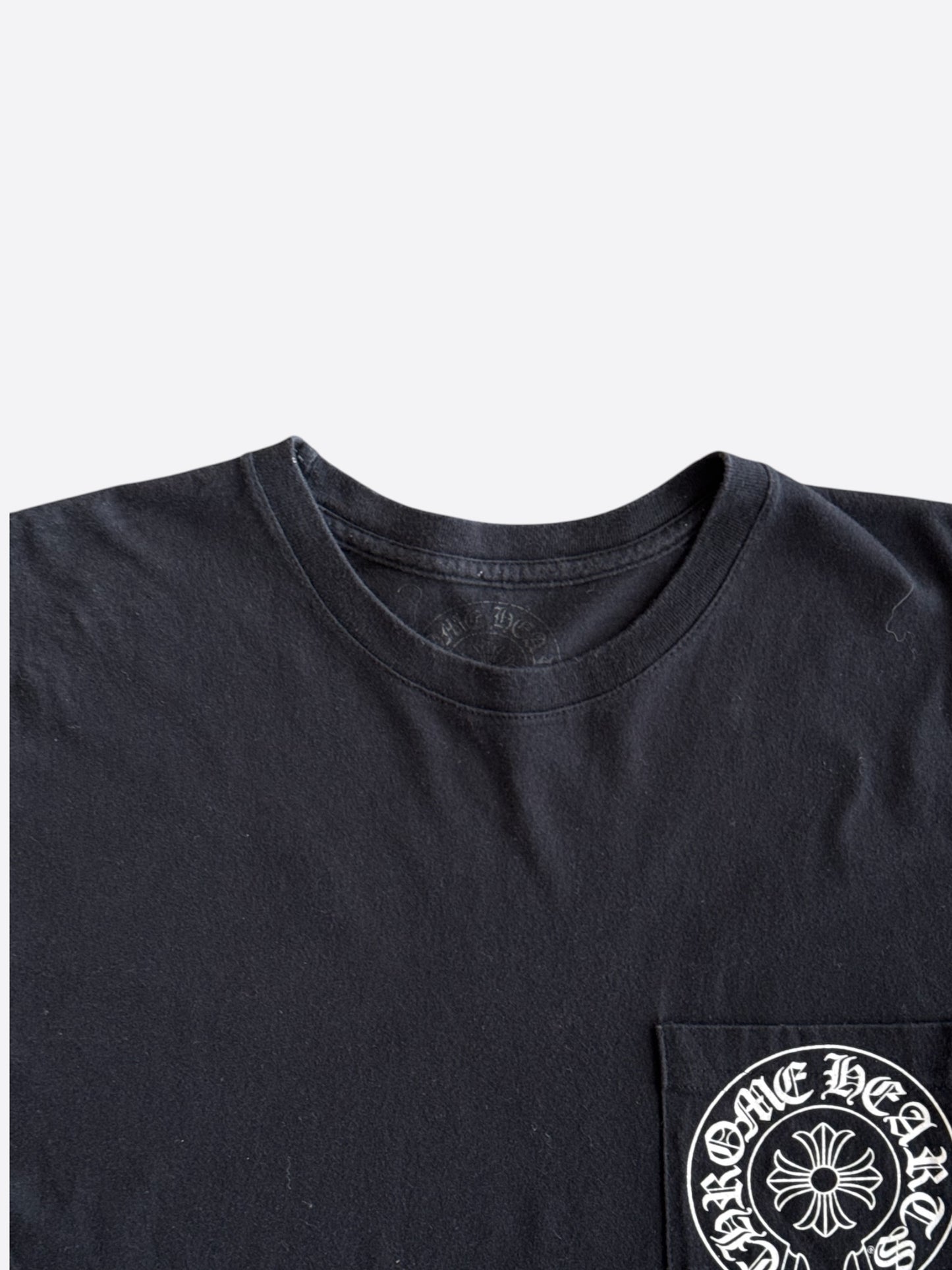Chrome Hearts Black & White London Horseshoe Logo T-Shirt