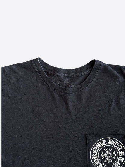 Chrome Hearts Black & White London Horseshoe Logo T-Shirt