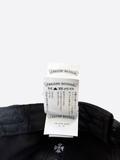 Chrome Hearts Black & White Wine Dagger Logo Hat