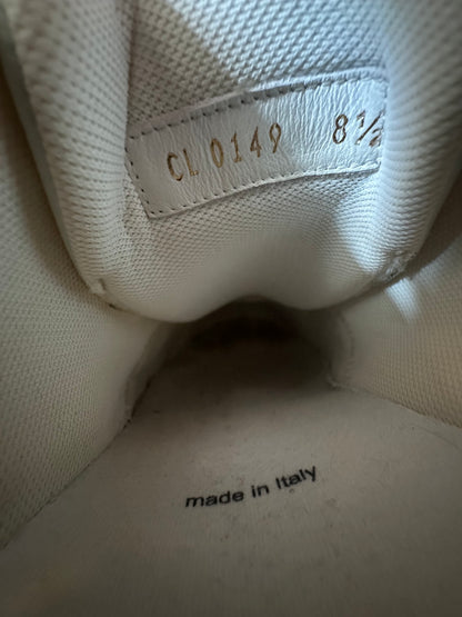 Louis Vuitton Grey & White Leather Trainers