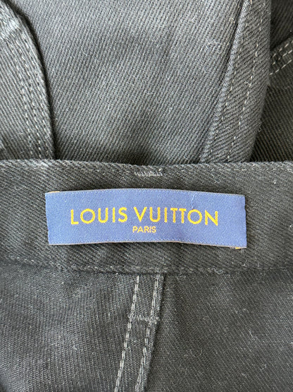 Louis Vuitton Black Monogram Carpenter Pants