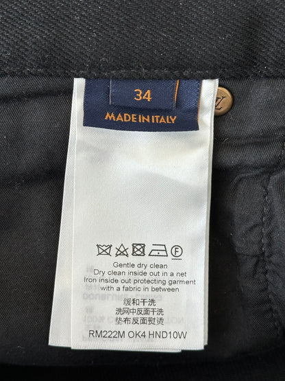 Louis Vuitton Black Monogram Carpenter Pants