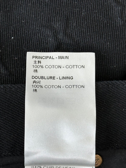 Louis Vuitton Black Monogram Carpenter Pants