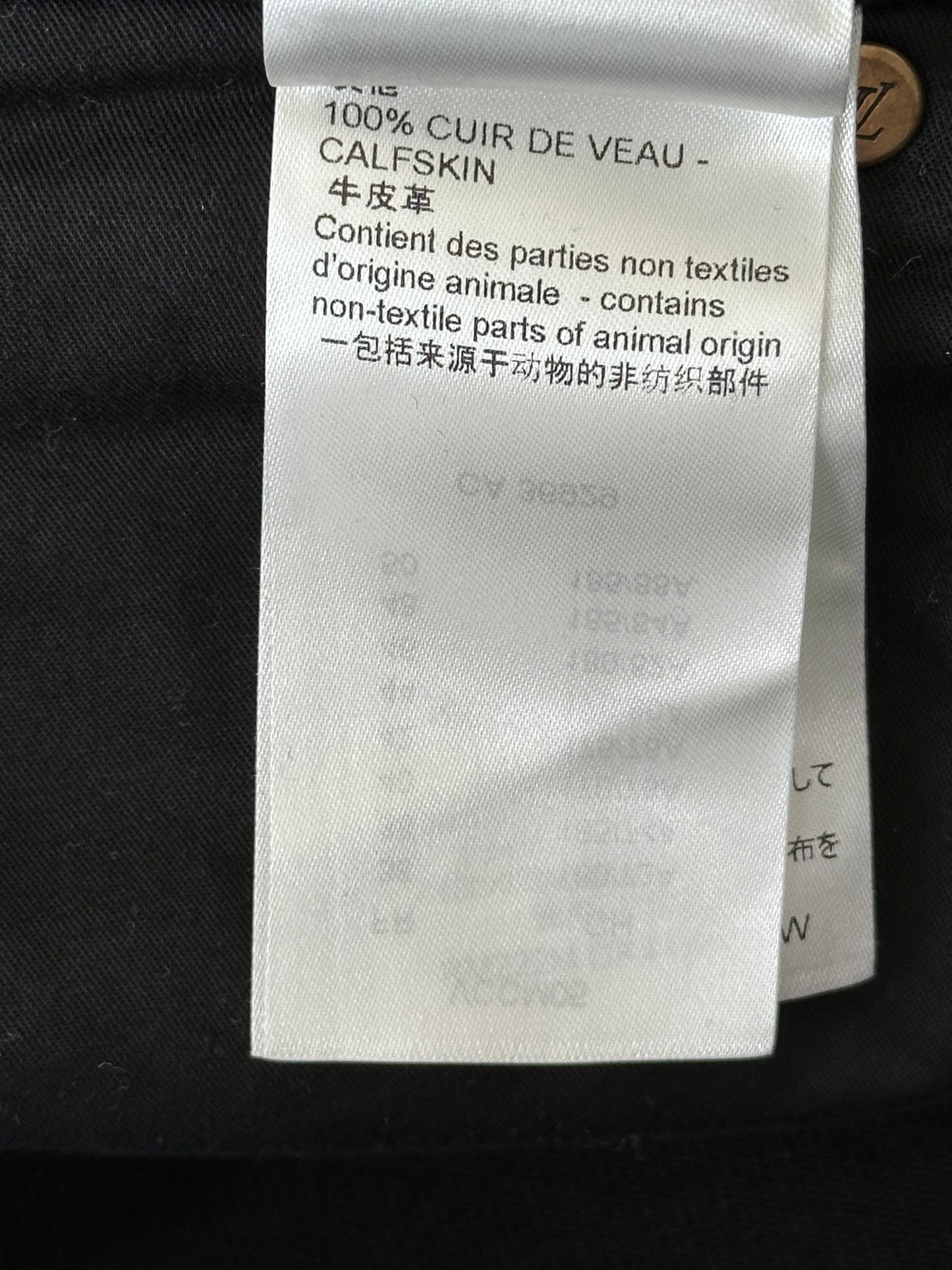 Louis Vuitton Black Monogram Carpenter Pants