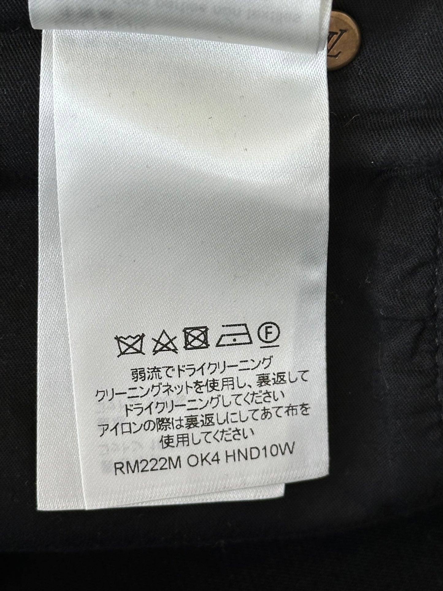 Louis Vuitton Black Monogram Carpenter Pants