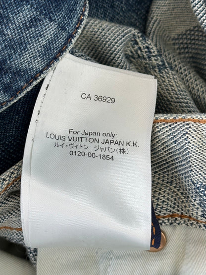 Louis Vuitton Blue Damoflage Jeans