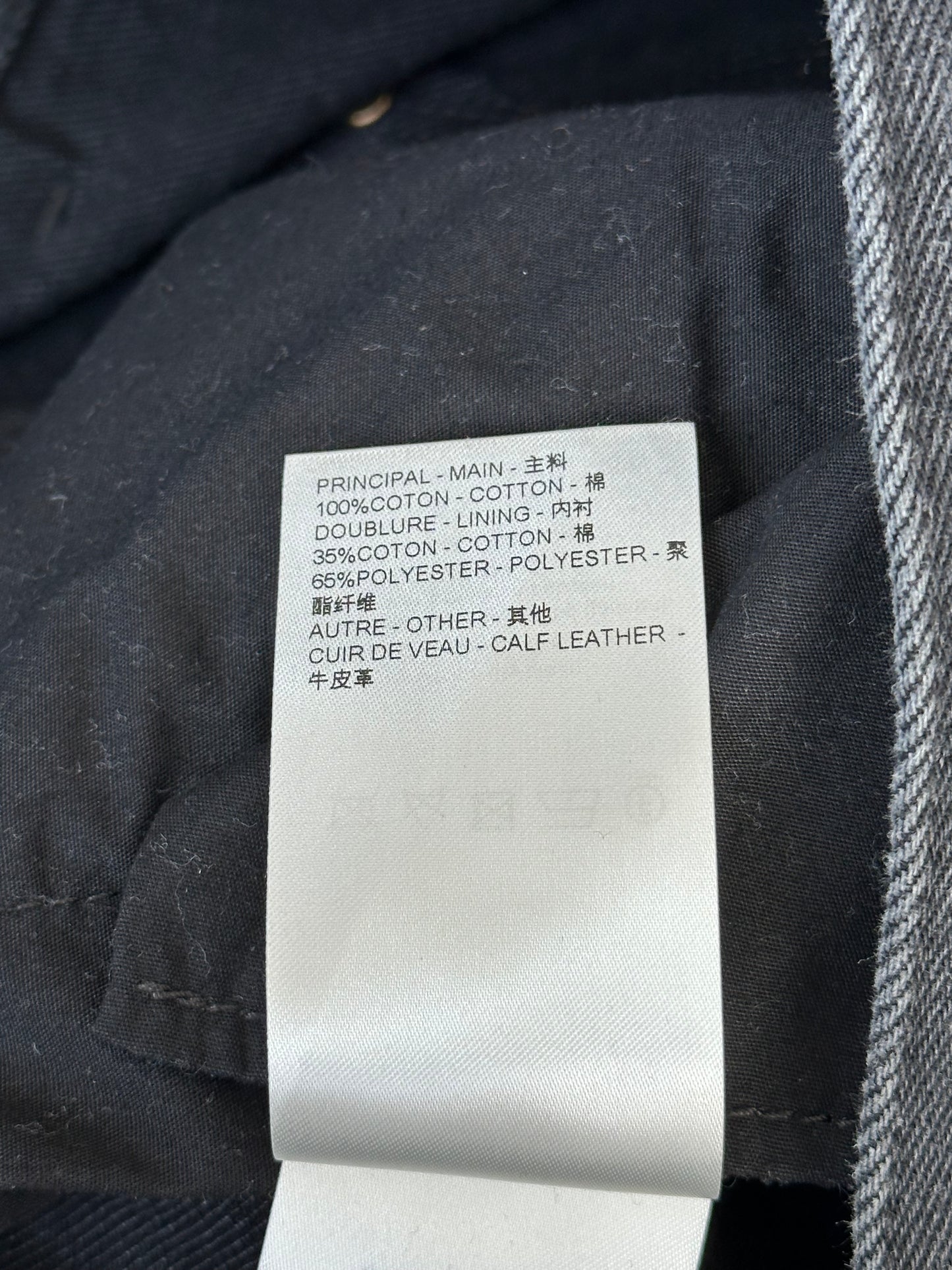 Louis Vuitton Washed Black Monogram Carpenter Pants