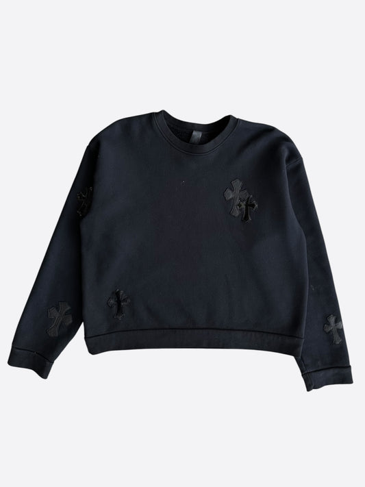 Chrome Hearts Black Cross Patch Sweater