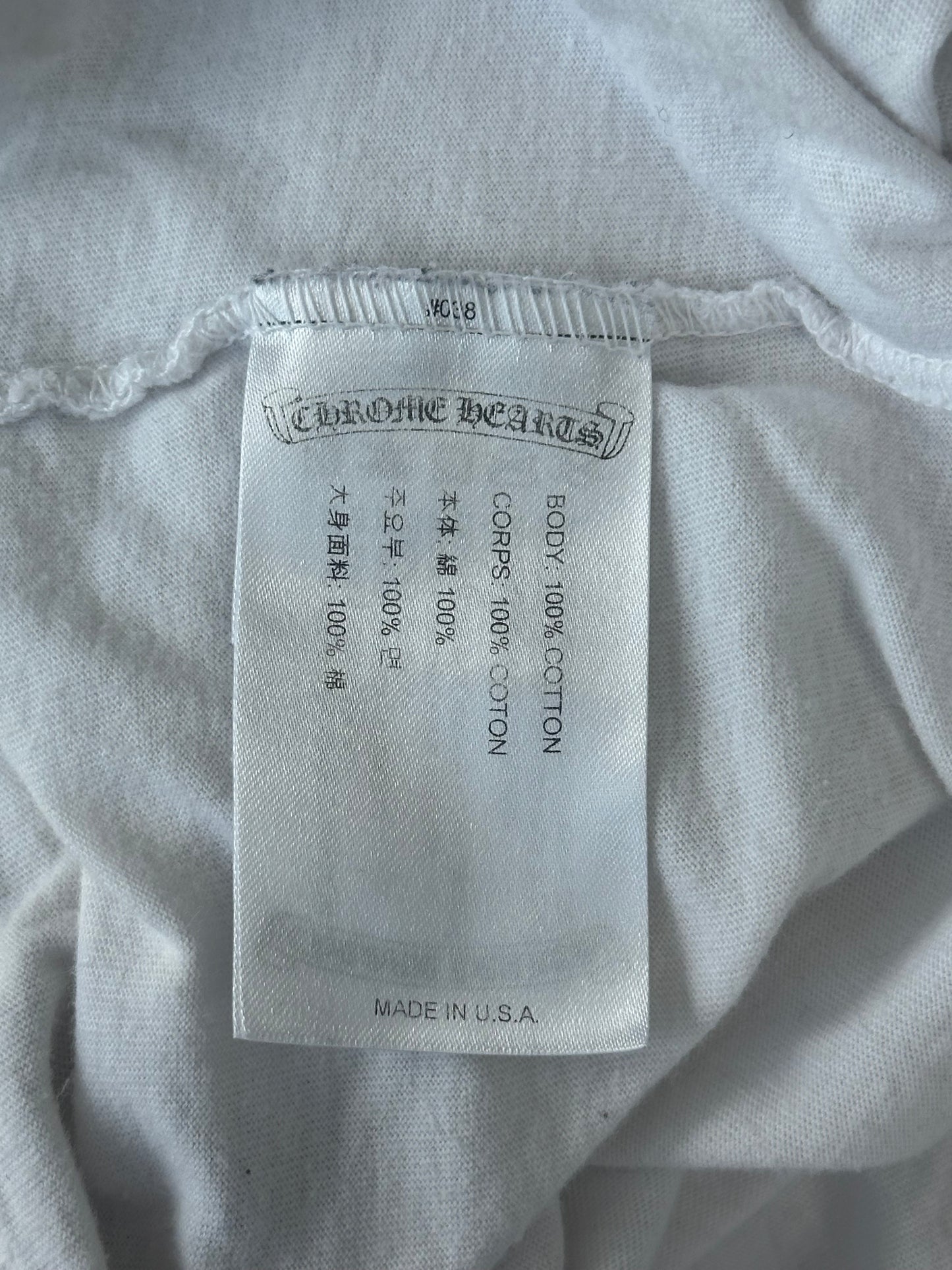 Chrome Hearts White Camouflage Horseshoe Logo Longsleeve T-Shirt