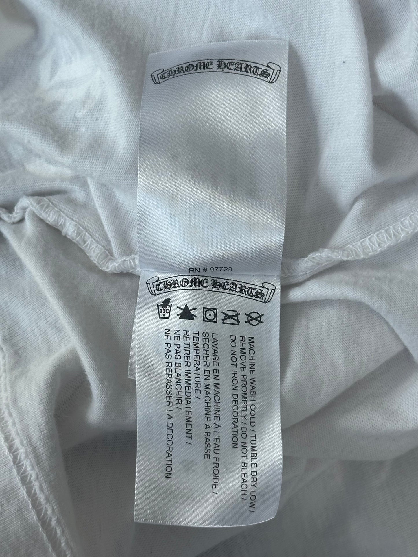 Chrome Hearts White Camouflage Horseshoe Logo Longsleeve T-Shirt