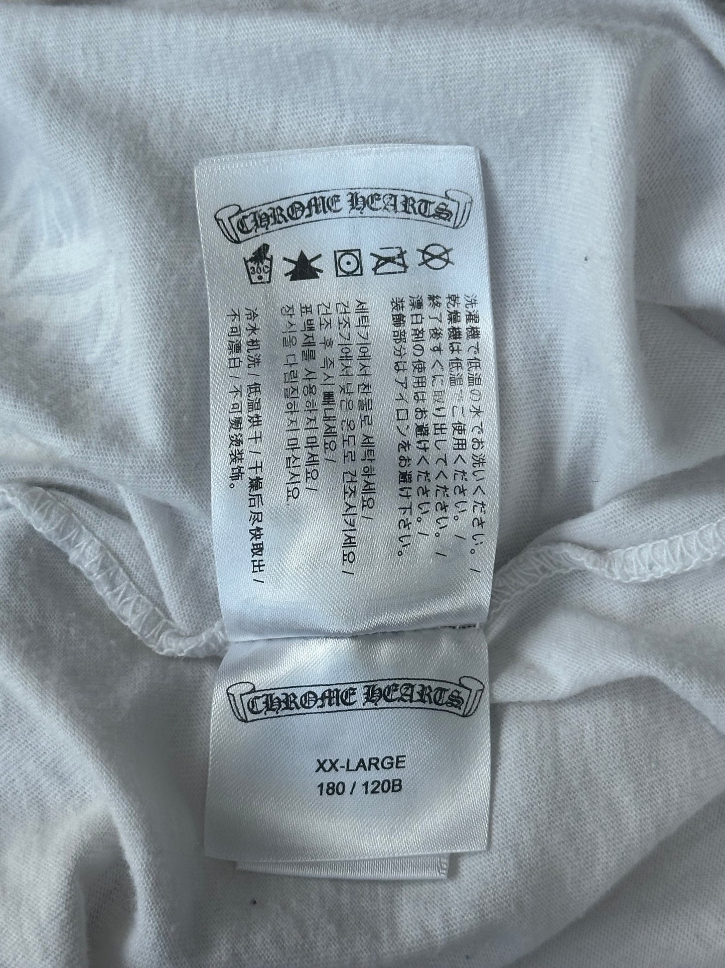Chrome Hearts White Camouflage Horseshoe Logo Longsleeve T-Shirt