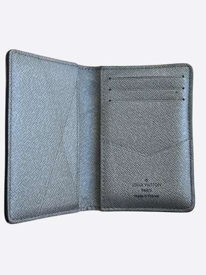 Louis Vuitton Silver Taigarama Monogram Pocket Organizer