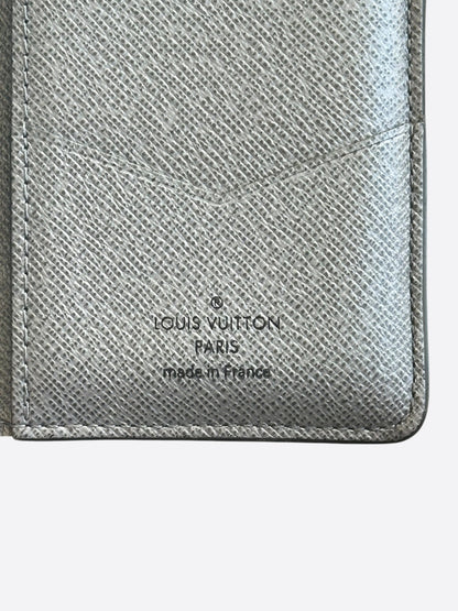 Louis Vuitton Silver Taigarama Monogram Pocket Organizer