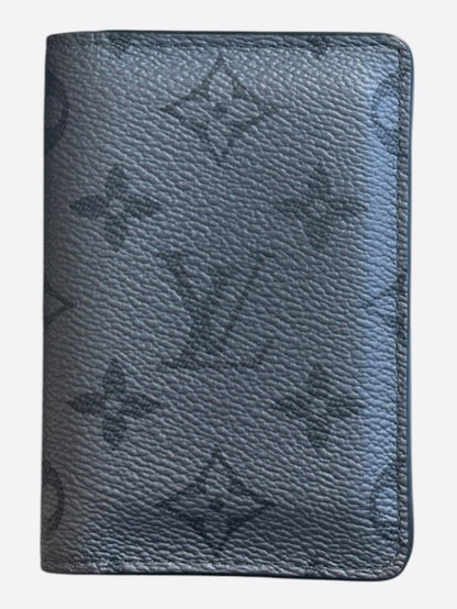 Louis Vuitton Silver Taigarama Monogram Pocket Organizer
