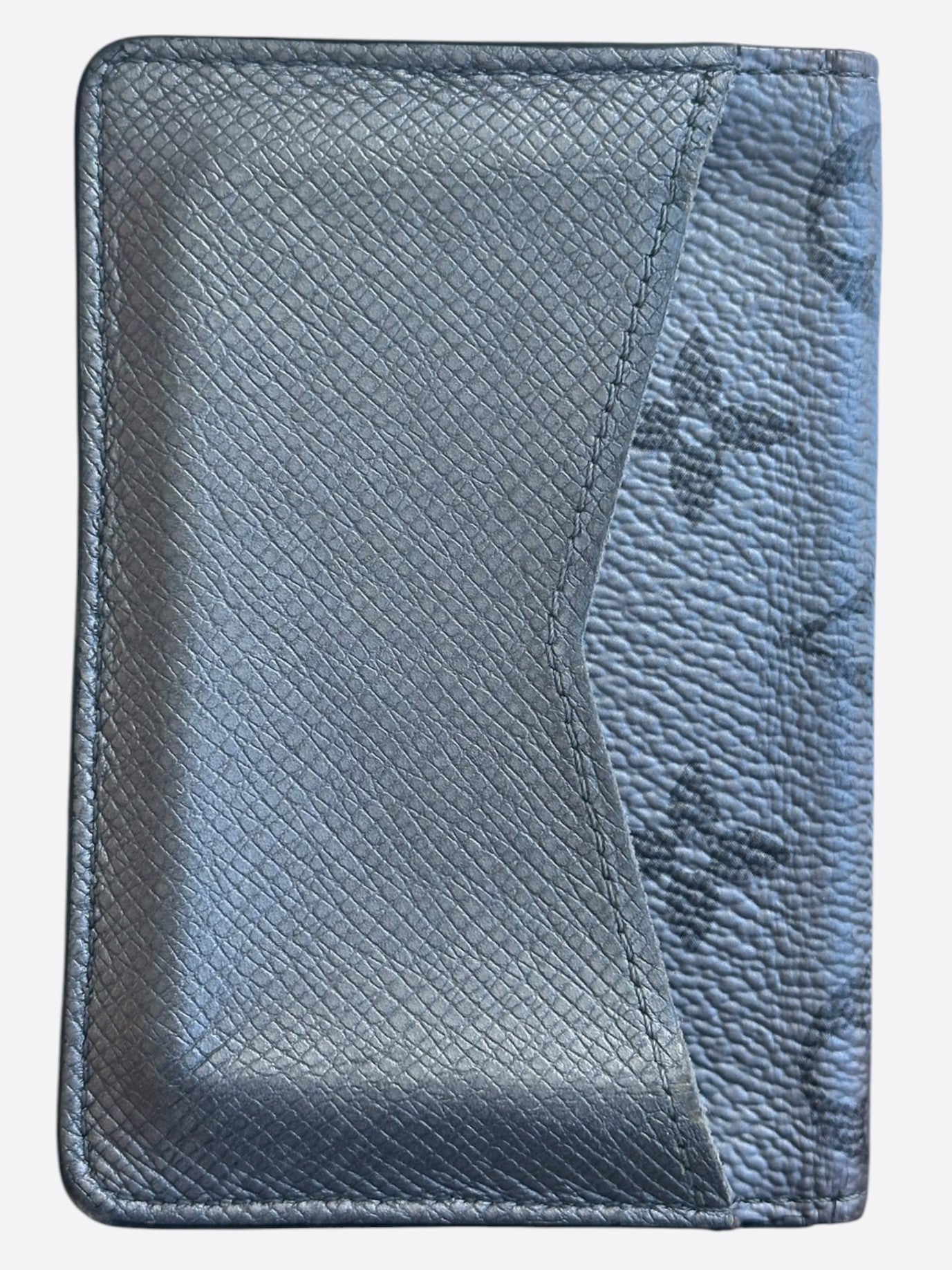 Louis Vuitton Silver Taigarama Monogram Pocket Organizer