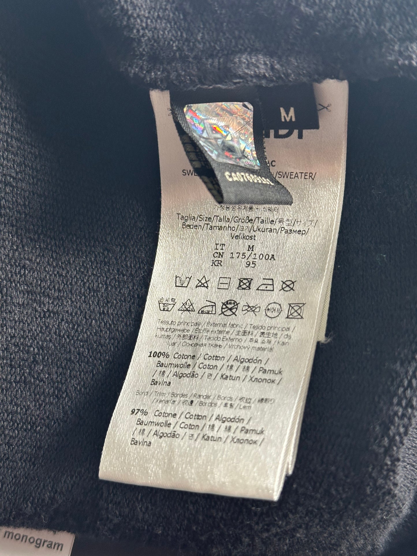 Fendi Sarah Coleman Black FF Monogram Hoodie