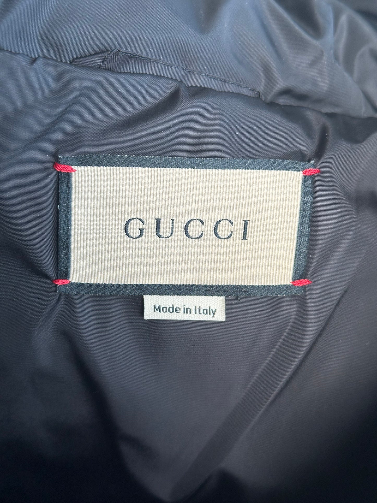 Gucci Black GG Monogram Puffer Jacket