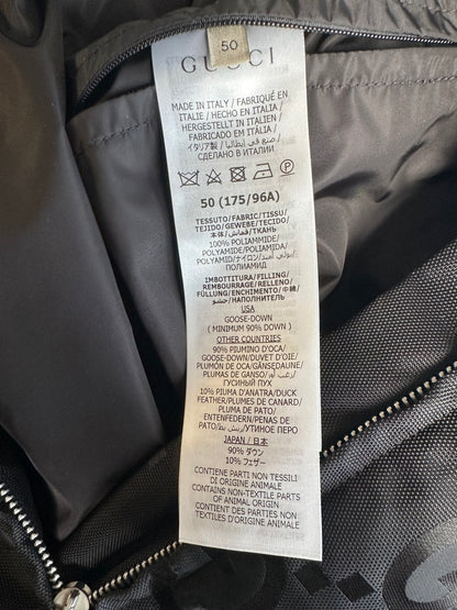 Gucci Black GG Monogram Puffer Jacket