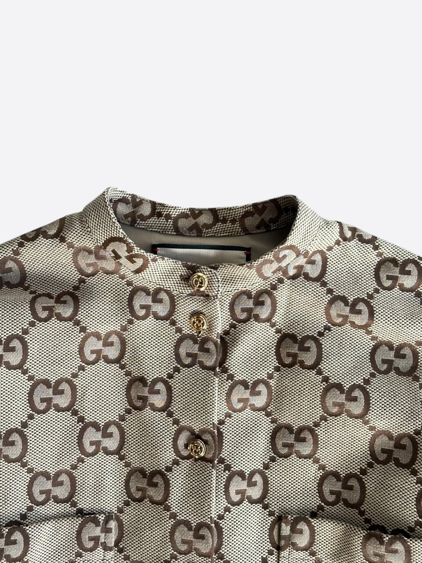 Gucci Tan & Brown GG Monogram Women's Overshirt