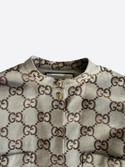 Gucci Tan & Brown GG Monogram Women's Overshirt