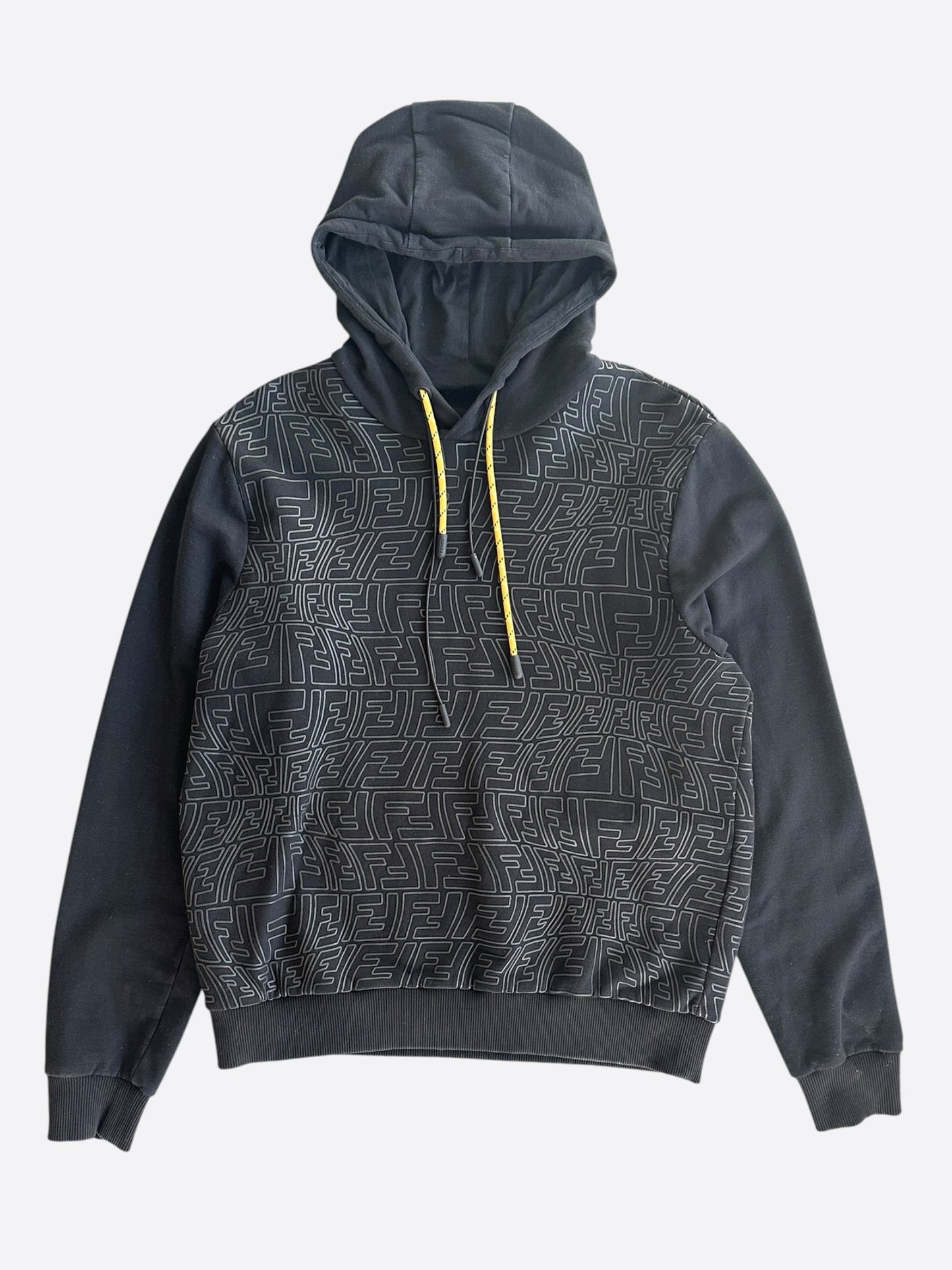Fendi Sarah Coleman Black FF Monogram Hoodie