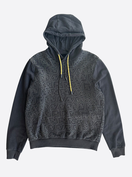 Fendi Sarah Coleman Black FF Monogram Hoodie