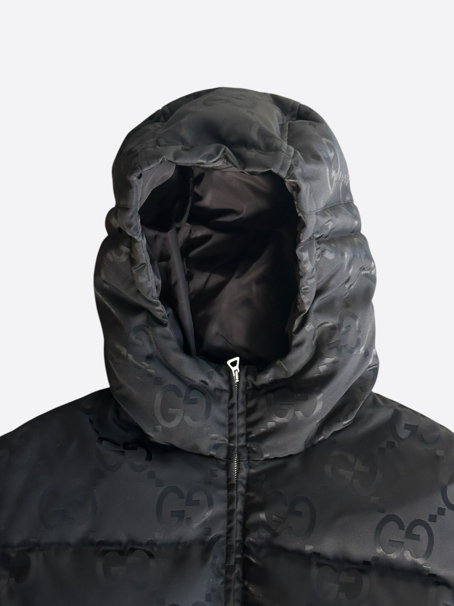 Gucci Black GG Monogram Puffer Jacket