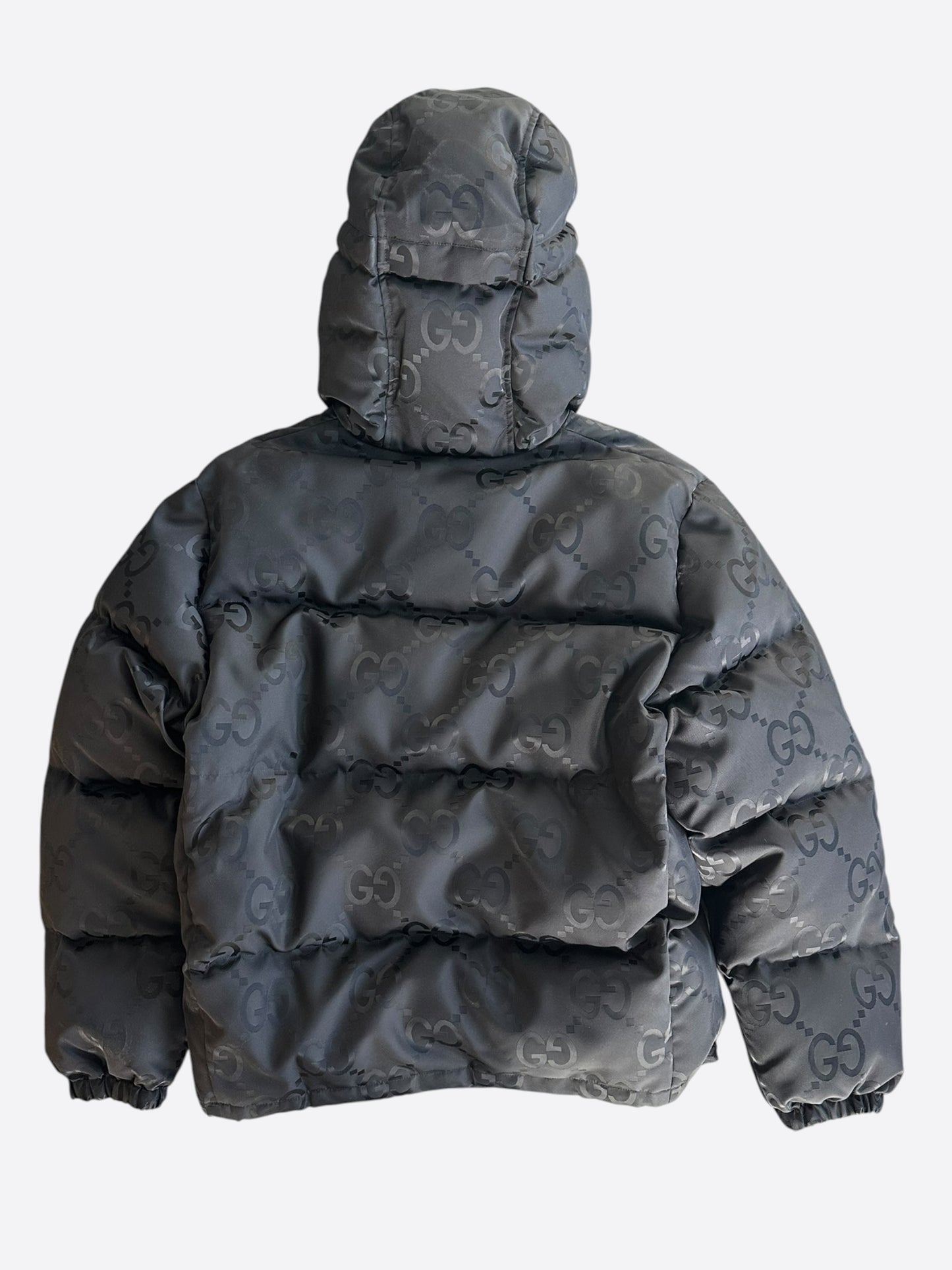 Gucci Black GG Monogram Puffer Jacket