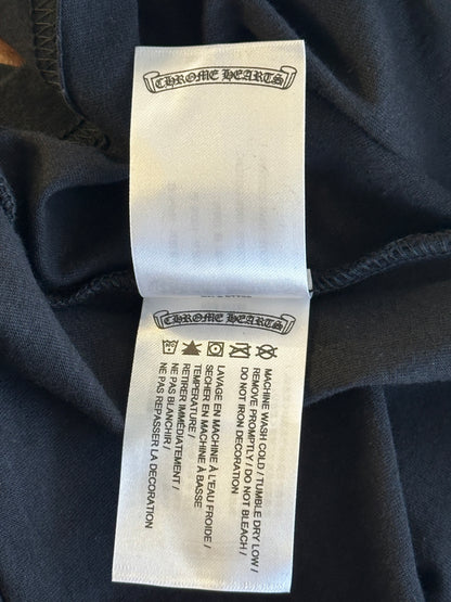 Chrome Hearts Black & White Scroll Logo T-Shirt