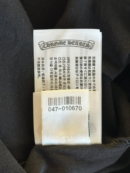 Chrome Hearts Black & White Scroll Logo T-Shirt