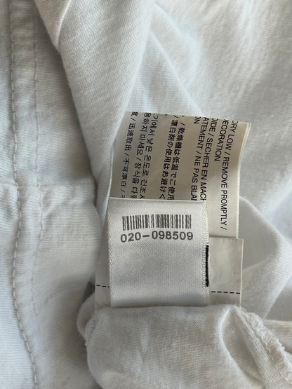 Chrome Hearts White & Orange Striped Dagger Logo T-Shirt