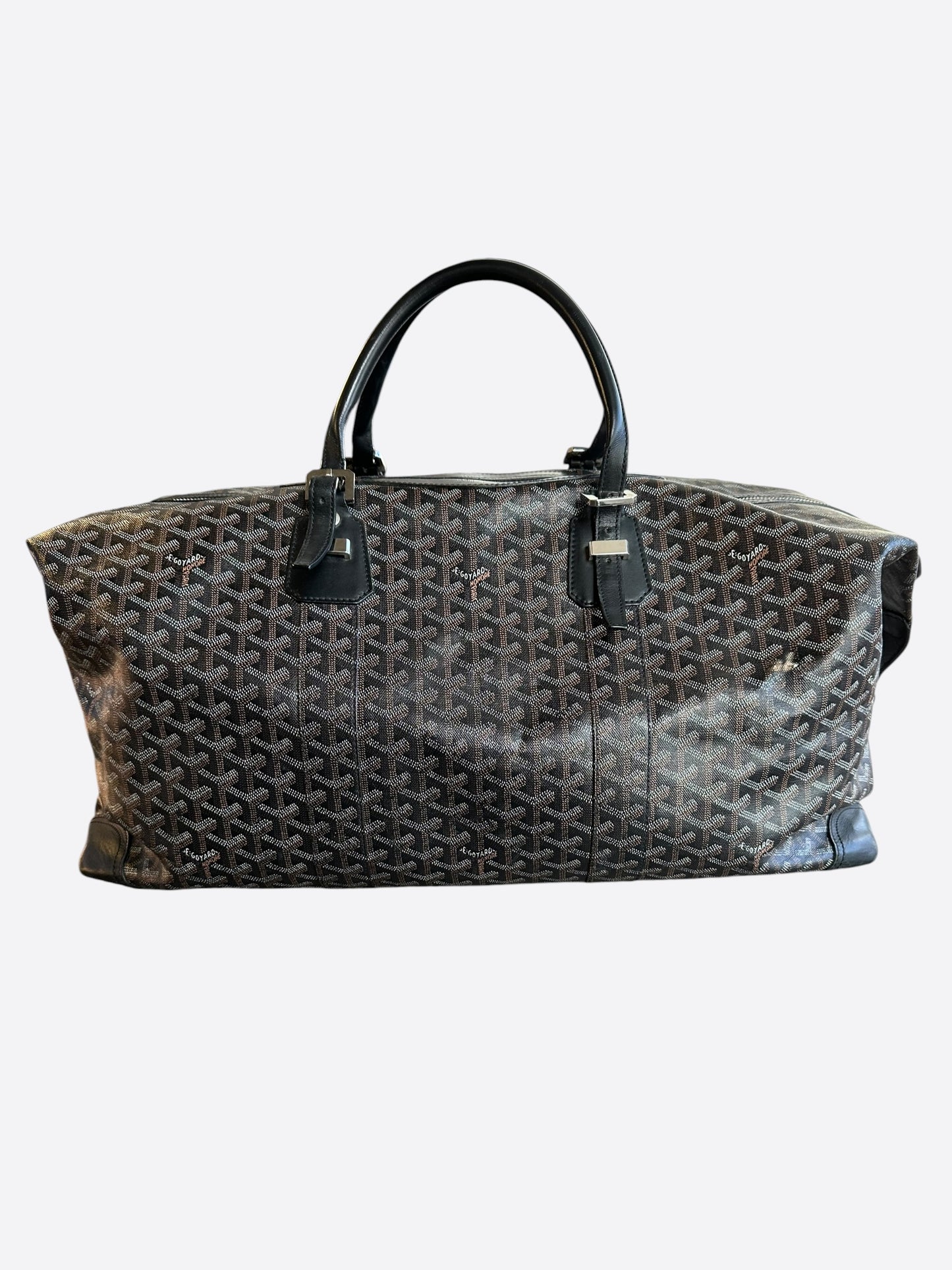 Goyard Black Bowling 55 Duffel Bag