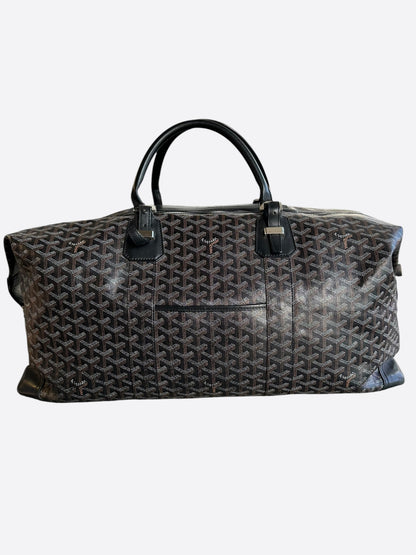 Goyard Black Bowling 55 Duffel Bag