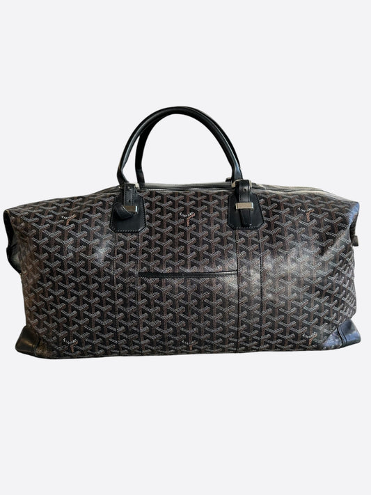 Goyard Black Bowling 55 Duffel Bag