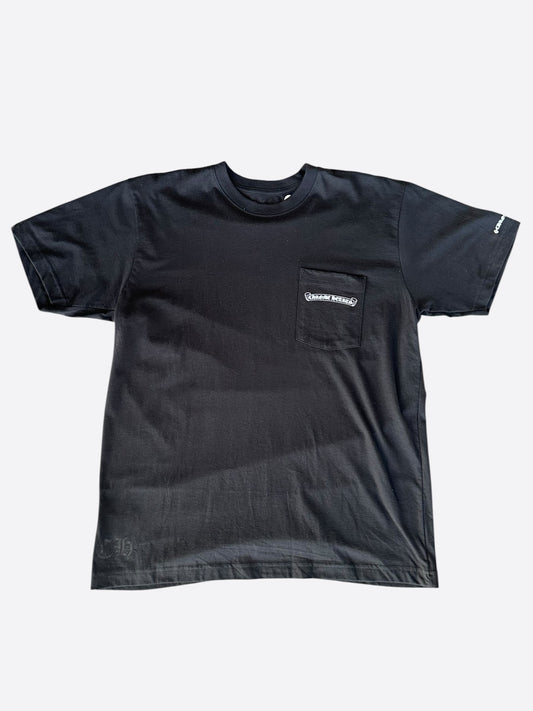 Chrome Hearts Black & White Scroll Logo T-Shirt