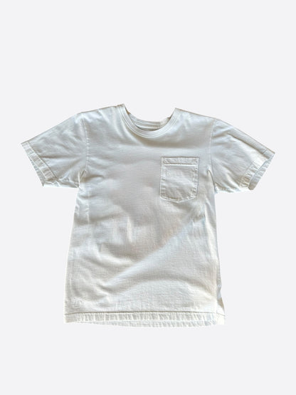 Chrome Hearts White & Orange Striped Dagger Logo T-Shirt