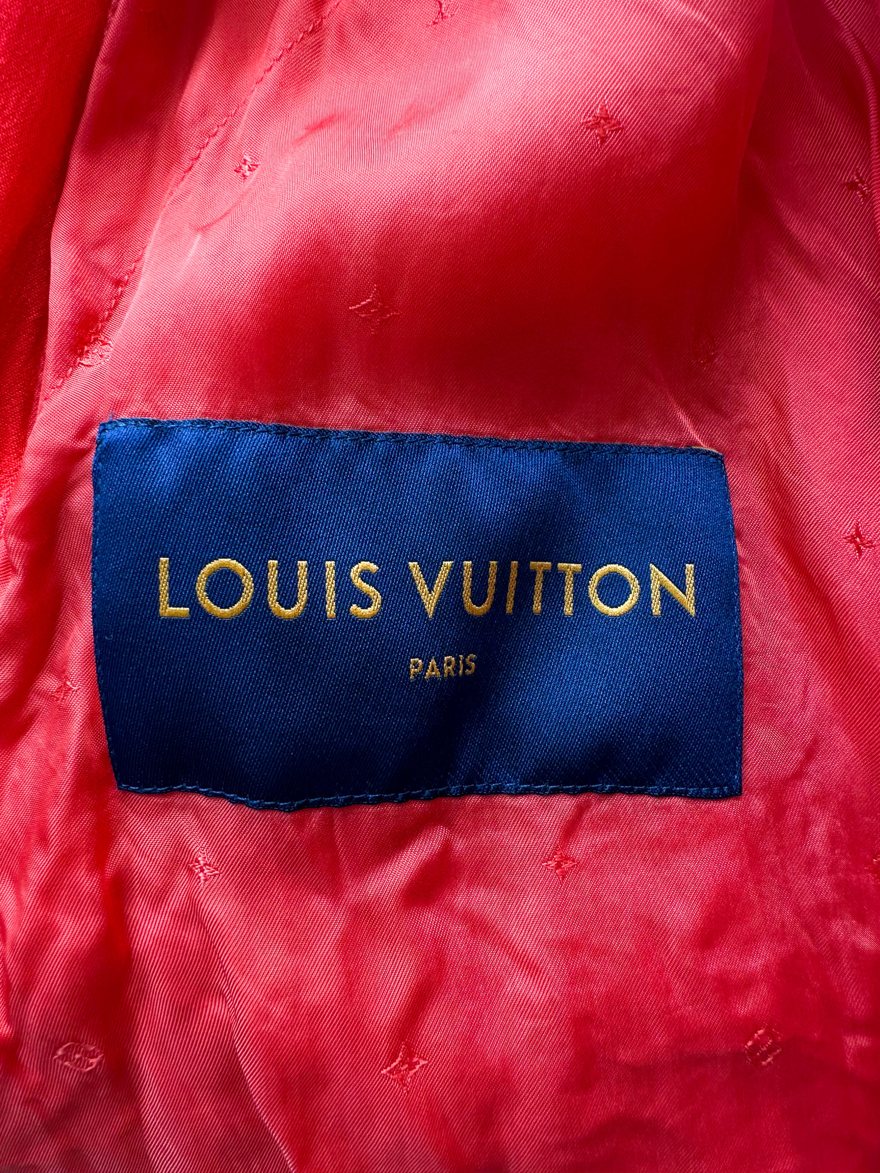 Red and white deals louis vuitton jacket