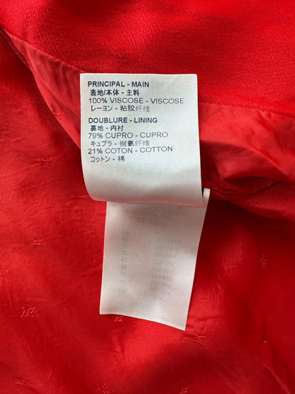 Louis Vuitton Red & White Embroidered Souvenir Jacket