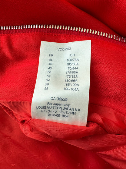 Louis Vuitton Red & White Embroidered Souvenir Jacket