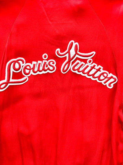 Louis Vuitton Red & White Embroidered Souvenir Jacket