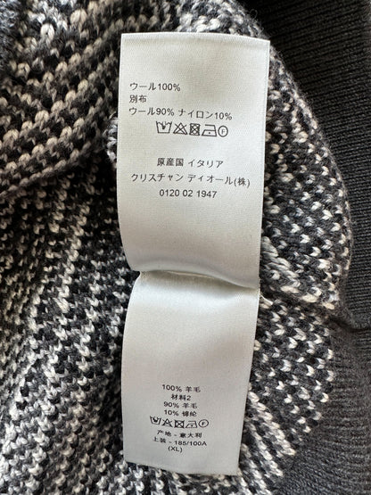 Dior Black & Grey Oblique Knit Sweater