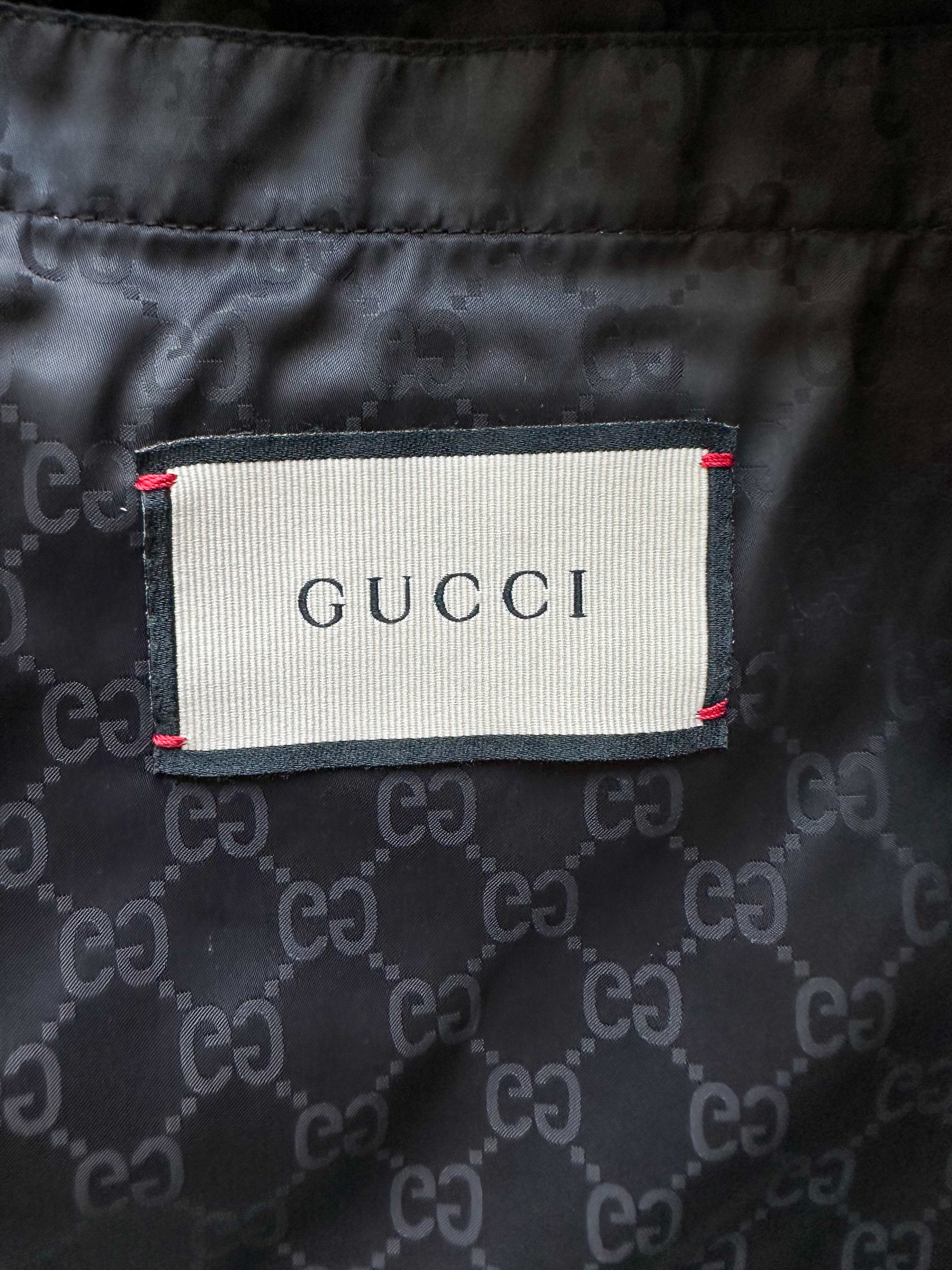 Gucci monogram cheap bomber jacket