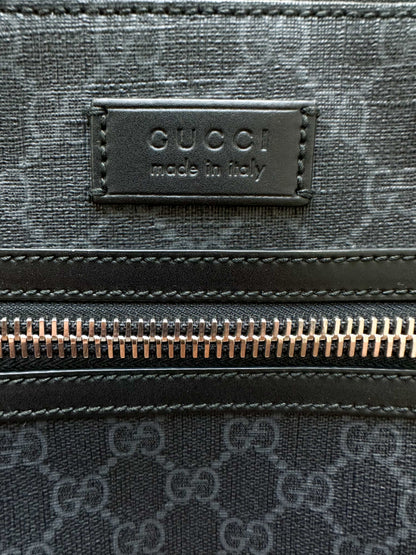 Gucci Black GG Monogram Small Messenger Bag