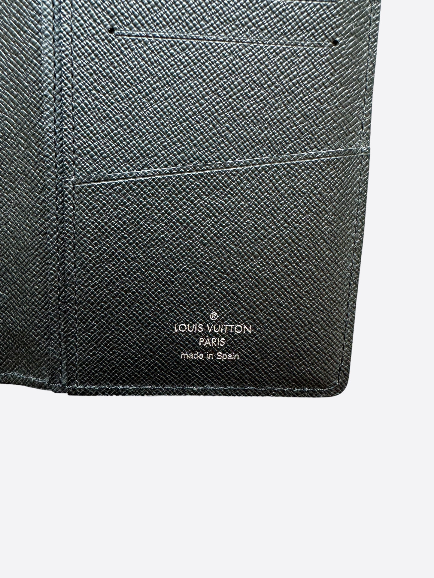 Louis Vuitton Supreme Black EPI Brazza Wallet