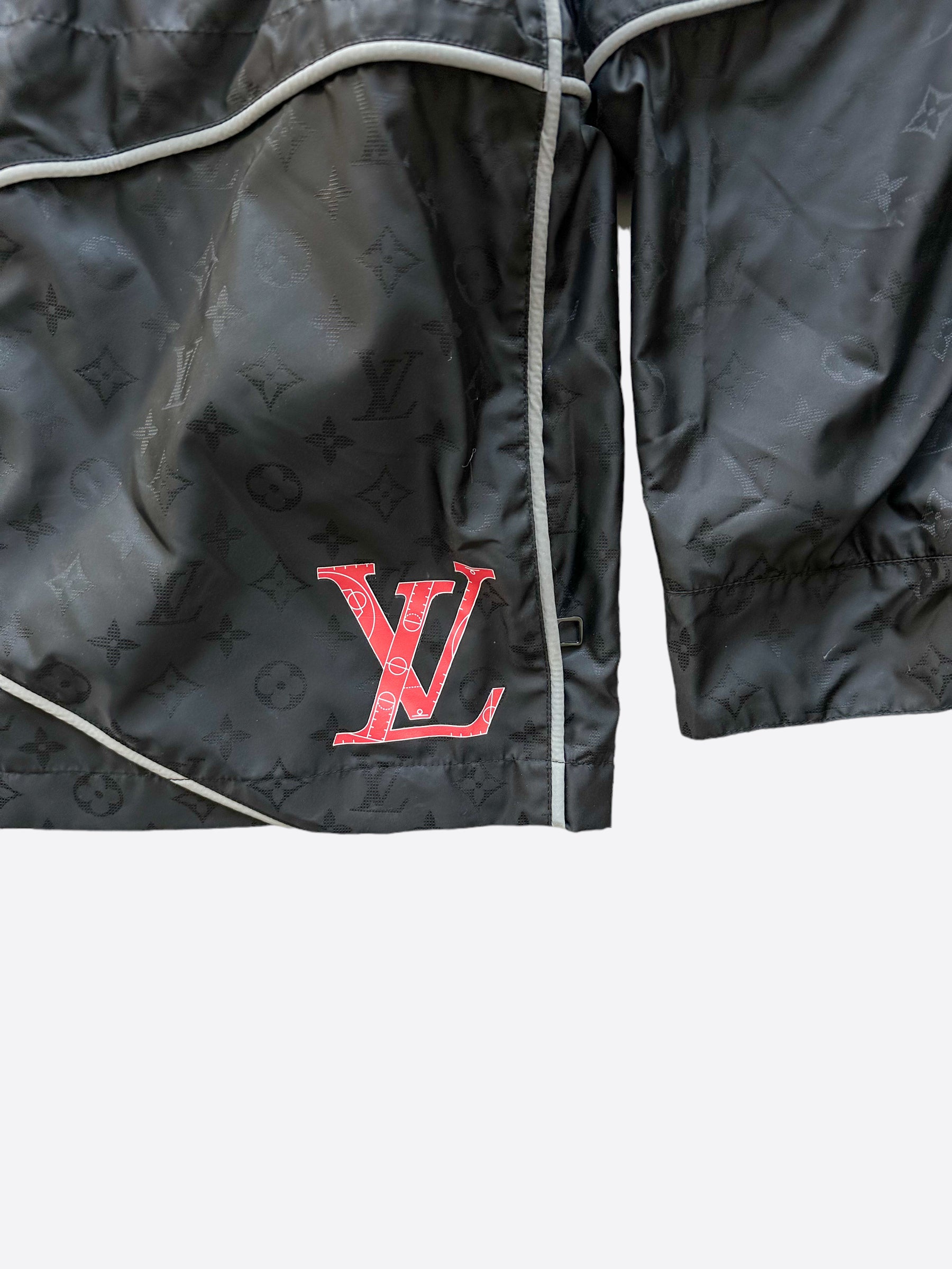 Louis Vuitton Reversible LV Monogram Windbreaker - Black Outerwear