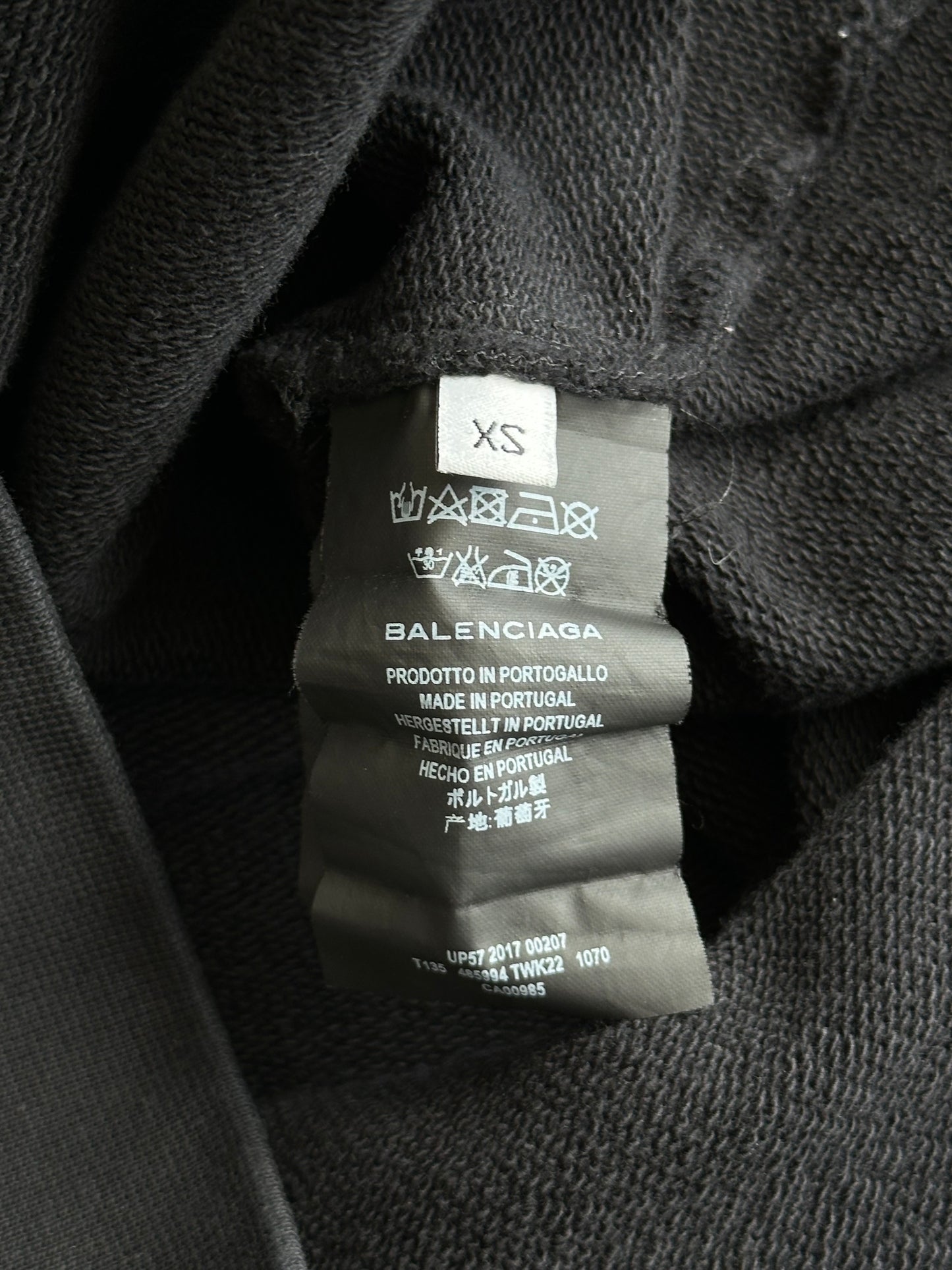Balenciaga Black & Yellow Homme Embroidered Logo Sweater