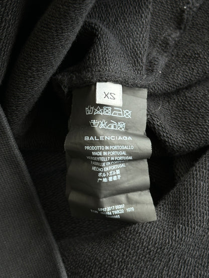 Balenciaga Black & Yellow Homme Embroidered Logo Sweater