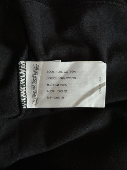 Chrome Hearts Black & White Neck Logo T-Shirt