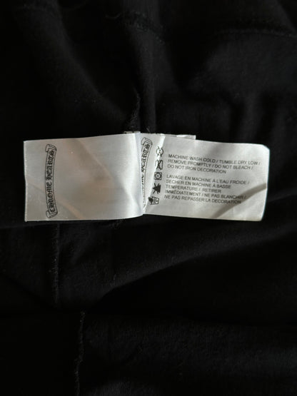 Chrome Hearts Black & White Neck Logo T-Shirt
